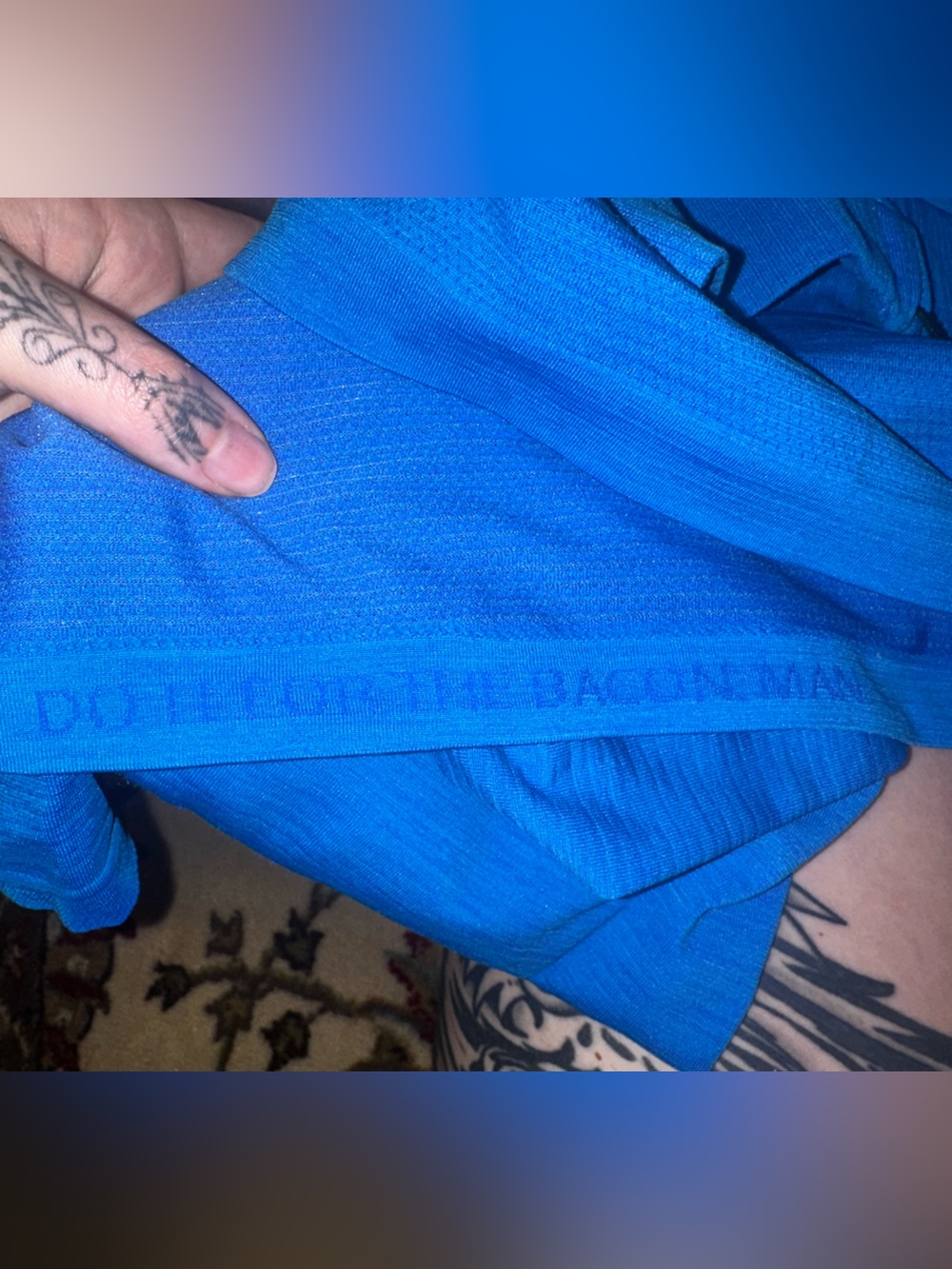 Lululemon Mens Medium Metal Vent Tech Long Sleeve 1/4 Zip Pullover Running Blue - Picture 11 of 13